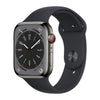 Brugt Apple Watch Series 8 45mm rustfrit stål GPS+Cellular i Grafit fra Apple - testet og certificeret hos Green.dk