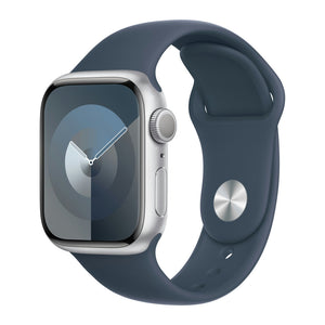 Brugt Apple Watch Series 9 - Aluminium - 41mm - GPS+Cellular i Sølv fra Apple - testet og certificeret hos Green.dk