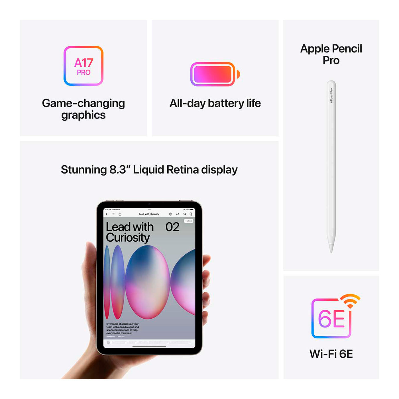 Brugt iPad Mini (2024) Cellular fra Apple – testet og certificeret hos Green.dk (billede 8 af 8)